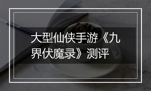 大型仙侠手游《九界伏魔录》测评