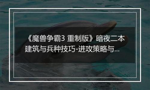 《魔兽争霸3 重制版》暗夜二本建筑与兵种技巧-进攻策略与关键建筑解析