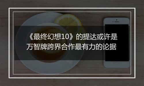 《最终幻想10》的提达或许是万智牌跨界合作最有力的论据