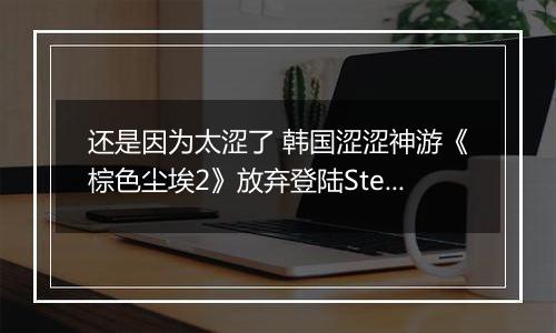 还是因为太涩了 韩国涩涩神游《棕色尘埃2》放弃登陆Steam