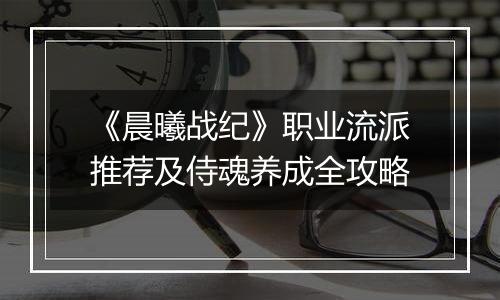 《晨曦战纪》职业流派推荐及侍魂养成全攻略